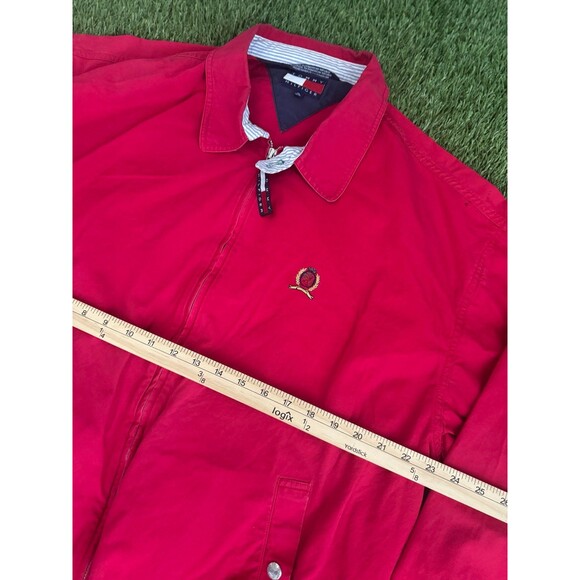 Vintage 80s 90s Tommy Hilfiger Harrington Full Zip Jacket Crest Logo Adult XL - Picture 4 of 5